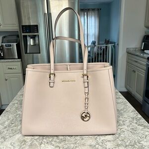 Michael Kors Pink Saffiano Leather Tote